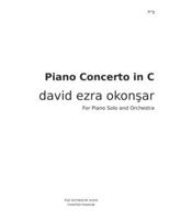 Piano Concerto in C for Piano Solo and Orchestra: Full Orchestral Score B08RR8PFQF Book Cover