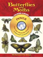 Butterflies and Moths CD-ROM and Book (Dover Full-Color Electronic Design) 0486996271 Book Cover