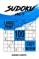 Sudoku Large Print: 100 Easy and Medium Puzzles 9198681524 Book Cover