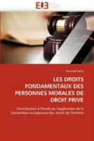 Les Droits Fondamentaux Des Personnes Morales de Droit Priva(c) 6131585911 Book Cover