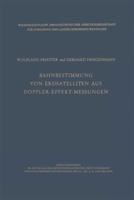 Bahnbestimmung Von Erdsatelliten Aus Doppler-Effekt-Messungen 366300421X Book Cover