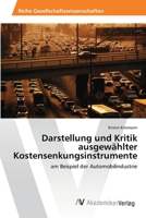 Darstellung Und Kritik Ausgewahlter Kostensenkungsinstrumente 3639409434 Book Cover