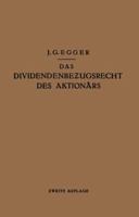 Das Dividendenbezugsrecht Des Aktionars 364289643X Book Cover