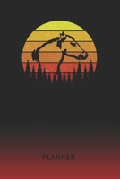 Planner: Molimen Horse Head 2 Year Weekly Planner 2020 - 2022 Retro Vintage Sunset Cover January 20 - December 21 Planning Organizer Writing Notebook Productive Datebook Calendar Schedule Plan Days, S 1704132290 Book Cover