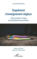 Supplément d'enseignement religieux: Petite synthèse à l'usage des établissements secondaires (French Edition) 2343192871 Book Cover