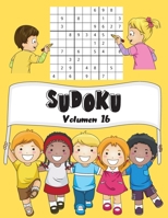 SUDOKU: Volumen 16 | 150 Niños Sudoku Con Soluciones | Fácil | 1 Cuadrículas Por Página | Gran formato, 8.5 "x11". (Mi Sudoku Favorito Para Miños) B08846SWZK Book Cover