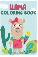 llama coloring book: Fun coloring gift book for llama lovers with stress relief llama designs and funny cute shows B08QDS3SBY Book Cover