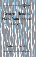 Georges Henein, Po�te francophone d'�gypte; Pr�face de Cristina Boidard-Boisson 1433130149 Book Cover