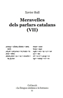 Meravelles dels parlars catalans (VII) (La llengua catalana a la butxaca) (Catalan Edition) B0HFD51XBS Book Cover
