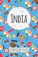 Diario de viaje India: Planificador de viajes I Planificador de viajes por carretera I Cuaderno de puntos I Cuaderno de viaje I Diario de bolsillo I ... I Agenda de viaje (Spanish Edition) B083XV7LRV Book Cover
