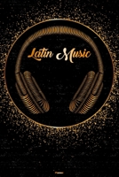 Latin Music Planner: Latin Music Golden Headphones Music Calendar 2020 - 6 x 9 inch 120 pages gift B083XNNRP3 Book Cover