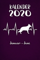 Kalender 2020: Lilaner Tageskalender Deutscher Schäferhund Herzschlag Hunde 1. Halbjahr Januar Juni ca DIN A5 weiß über 190 Seiten 1650675097 Book Cover