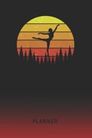 Planner: Dancing 2 Year Weekly Planner 2020 - 2022 Retro Vintage Sunset Cover January 20 - December 21 Planning Organizer Writing Notebook Productive Datebook Calendar Schedule Plan Days, Set Goals & 1704121957 Book Cover