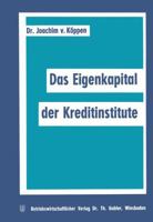 Das Eigenkapital Der Kreditinstitute 3322982092 Book Cover