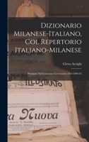 Dizionario milanese-italiano. Col repertorio italiano-milanese 1015873782 Book Cover