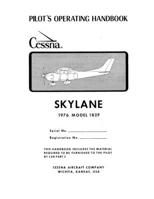 Pilot's Operating Handbook Cessna Skylane 1976 Model 182P: C182 Owner's Manual / Aircraft Flight Manual (AFM) 173106408X Book Cover