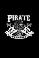 Pirate treasure: 6x9 PIRATES lined ruled paper notebook notes 1710285508 Book Cover