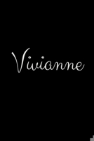 Vivianne: notebook with the name on the cover, elegant, discreet, official notebook for notes 1657970051 Book Cover