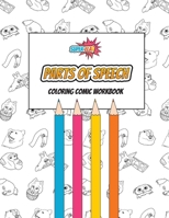 Parts of Speech Coloring Comic Workbook B0B6LHBWCR Book Cover
