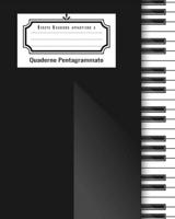 Quaderno Pentagrammato: Quaderno di musica pentagrammato - 60 pagine, 12 pentagrammi per pagina, Dimensione 20,32 x 25,4 cm. B0841ZBPLQ Book Cover