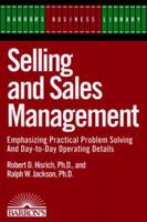 Selling and Sales Management (Barron's Business Library) 0812046935 Book Cover