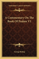 A Commentary On The Book Of Psalms V1 1162748052 Book Cover