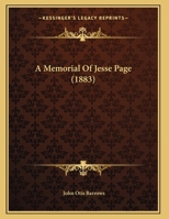 A Memorial Of Jesse Page 1169620752 Book Cover