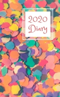 2020 Diary: 5x8 week to a page planner with 12 monthly planners. Lined paper pages after diary for all your notes. Perfect pocket size for general use, small business owners and students. Multi colour 1692545582 Book Cover