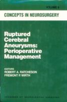 Cerebral Aneurysms: Perioperative Management (Concepts in Neurosurgery) 0683091999 Book Cover