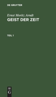 Geist Der Zeit; Volume 1 0341622273 Book Cover