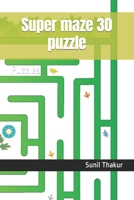 Super maze 30 puzzle: Puzzles B0CWDXJVWD Book Cover
