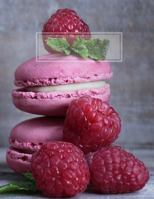 Raspberry Macaroons: Wide Ruled Composition Book 8.5 X 11 Inches 1981132163 Book Cover
