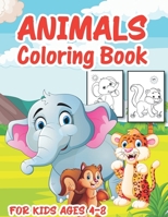 Animals Coloring Book For Kids: Cute Unique Animal Coloring Book for Kids and Toddlers a Perfect Gift for Christmas and New Year B08NS9J248 Book Cover