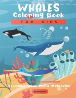 Whales Coloring Book For Kids: A Cute Kids Coloring Book For Whales Lovers ( Dover Nature Coloring Book ). B08LNF3TXF Book Cover