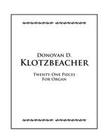 Twenty-One Pieces for Organ 1312608552 Book Cover