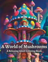 A World of Mushrooms: A Relaxing Adult Coloring Book B0C2SG68W6 Book Cover