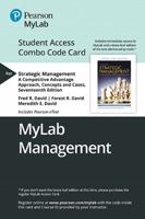 Mylab for Strategic Management: A Competitive Advantage Approach. Concepts and Cases -- Combo Access Card 0135637163 Book Cover