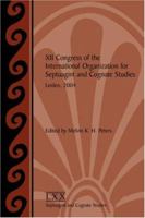 XII Congress of the International Organization for Septuagint and Cognate Studies, Leiden, 2004 (Septuagint and Cognate Studies, 54) 1589832582 Book Cover