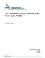 The Committee on Foreign Investment in the United States (Cfius) 1530346770 Book Cover