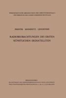 Radiobeobachtungen Des Ersten Kunstlichen Erdsatelliten 3663009602 Book Cover