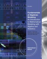 Fundamentals of Algebraic Modeling: An Introduction to Mathematical Modeling with Algebra and Statistics 0495555096 Book Cover