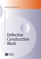 Defective Construction Work 063205929X Book Cover