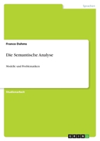 Die Semantische Analyse 3640952677 Book Cover