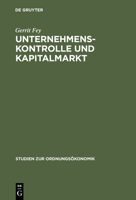 Unternehmenskontrolle und Kapitalmarkt 3828201407 Book Cover