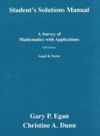 Student's Solutions Manual - A Survey of Mathematics With Applications: 0201809575 Book Cover