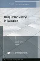 The Use of Online Surveys in Evaluation: New Directions for Evaluation (J-B PE Single Issue (Program) Evaluation) 0470221364 Book Cover