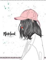 Notebook: Girl cover and Dot Graph Line Sketch pages, Extra large (8.5 x 11) inches, 110 pages, White paper, Sketch, Draw and Paint 1724712292 Book Cover
