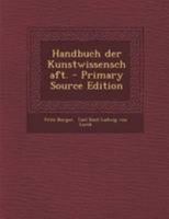 Handbuch Der Kunstwissenschaft. 0274749718 Book Cover