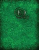 Monogram "K" Sketchbook: Sketch Pad Notebook 1975600924 Book Cover