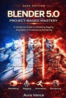 Blender 5.0 Project-Based Mastery (2026 Edition): A Hands-On Guide to Modeling, Rigging, Animation & Professional Rendering B0GQSHNKSX Book Cover